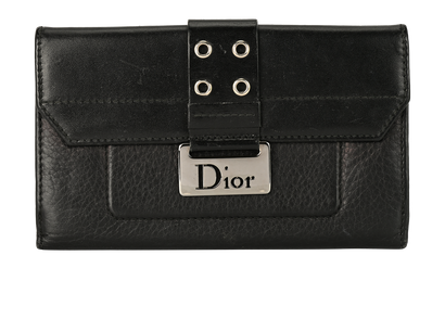 Christian Dior Street Chic Continental Wallet, &pound;180, Accessories, Black, Leather, Front view